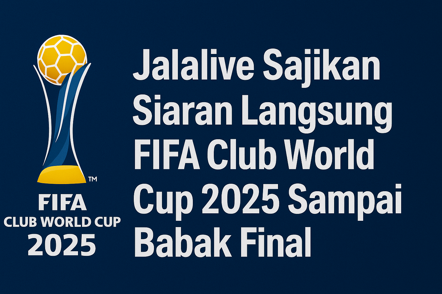 Jalalive Sajikan Siaran Langsung FIFA Club World Cup 2025 Sampai Babak Final – Siap Meramaikan Jagat Sepak Bola!